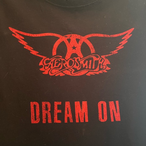 “Recycled Karma” Aerosmith Black T-Shirt with Red Logo….Size S…Great Condition - Picture 2 of 5